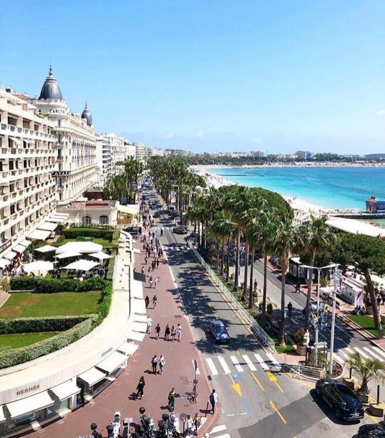 Luxurious Studio In Cannes 450M From Sea With Terrace And Air Conditioning And Private Parking Exterior foto